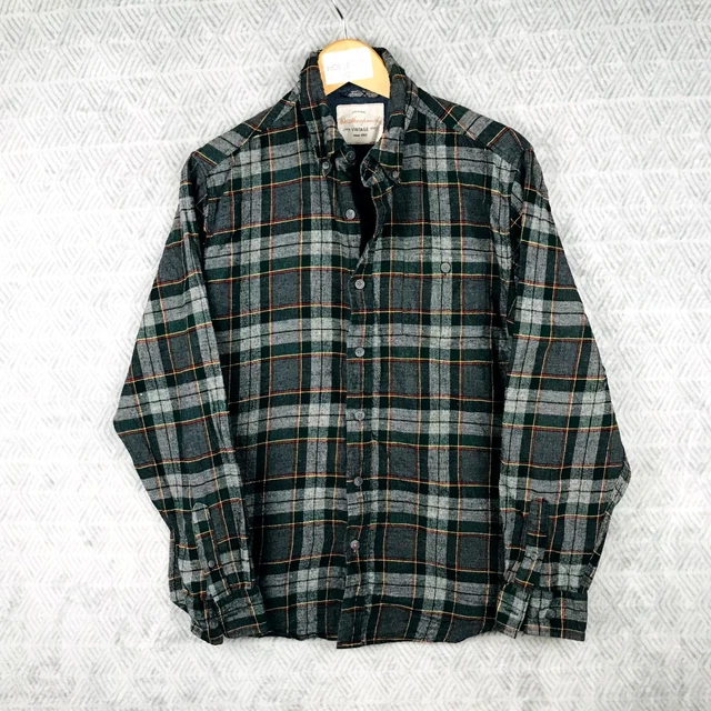 Chemise S.Oliver Manches Courtes à Carreaux Blanc Bleu Vert - Taille 164 - Occasion Très Bon état