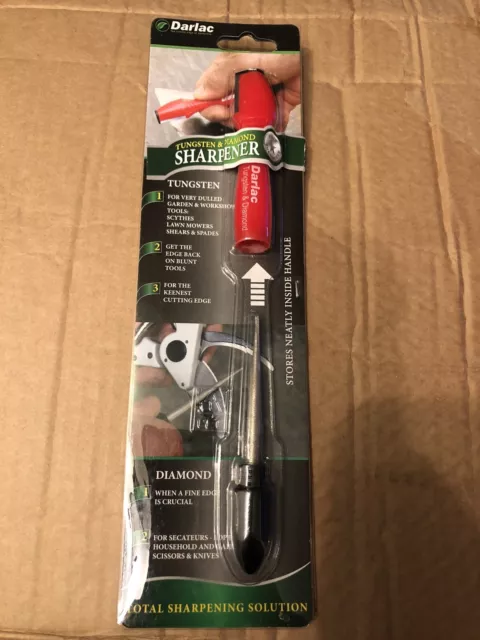 Darlac dp102 Tungsten and Diamond Blade Sharpener Secateurs Tools Pruner Blades