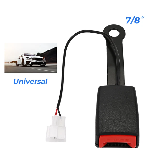Front Driver's Safety Seat belt Buckle Plug Clip Connector w/ Warning Cable