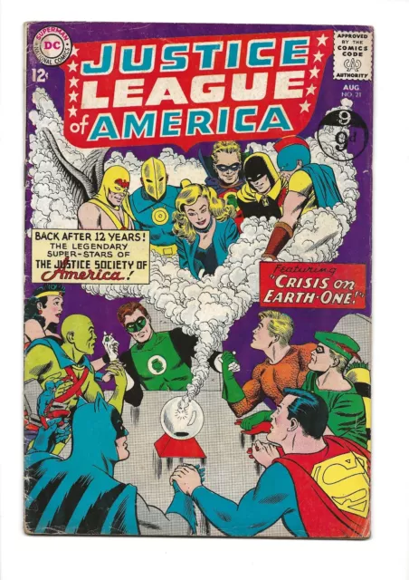 Justice League of America #21 1963  "Crisis On Earth-One" Part 1  1st SA Dr Fate