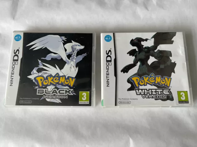 Pokemon: White And Black Version (DS, 2011) Case And Manuals Only No Game Carts