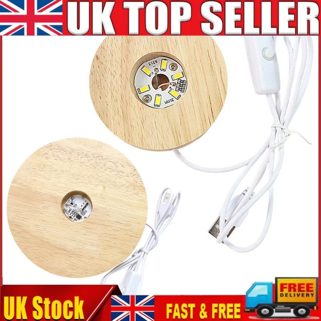 LED Display Base 3-Inch Rotating Color-Changing - For Crystals