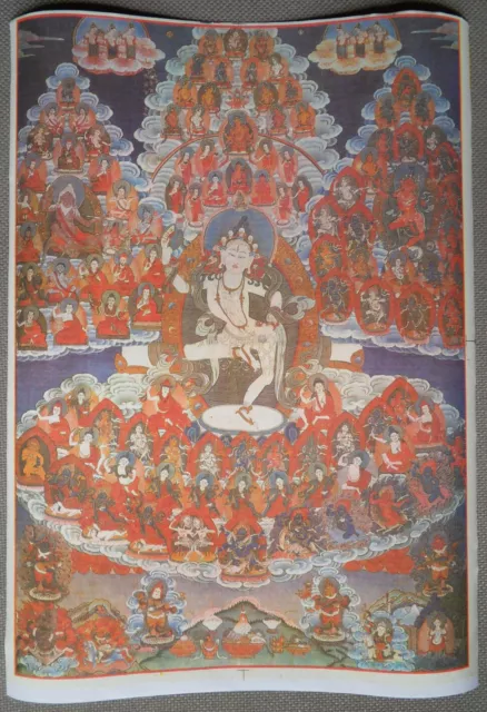 Thangka-bild weiße Dakini Tibet, Buddhismus, Dharma ?Karma-Dakini?