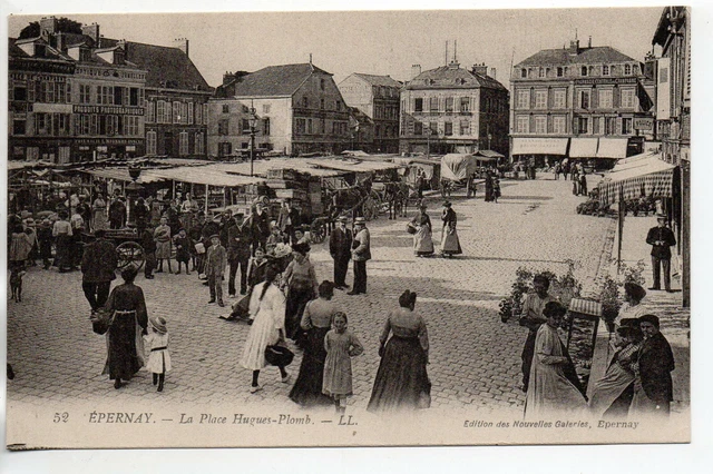 EPERNAY - Marne - CPA 51 - shops - Hugues Lead market