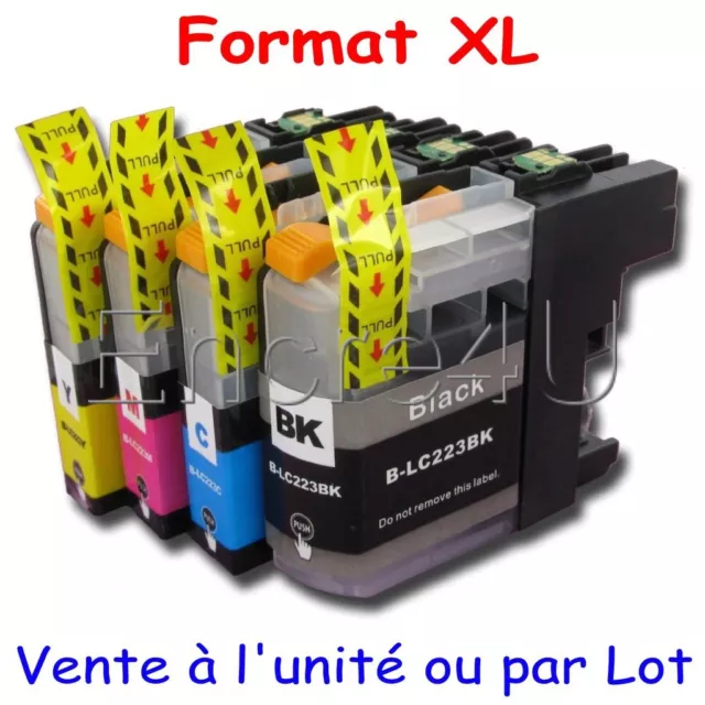 Lot cartouches d'encre compatibles Brother LC223 XL ( Noir Cyan Magenta Jaune )