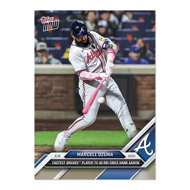 2024 TOPPS NOW MLB 186 Marcell Ozuna Atlanta Braves Prevendita EUR 5