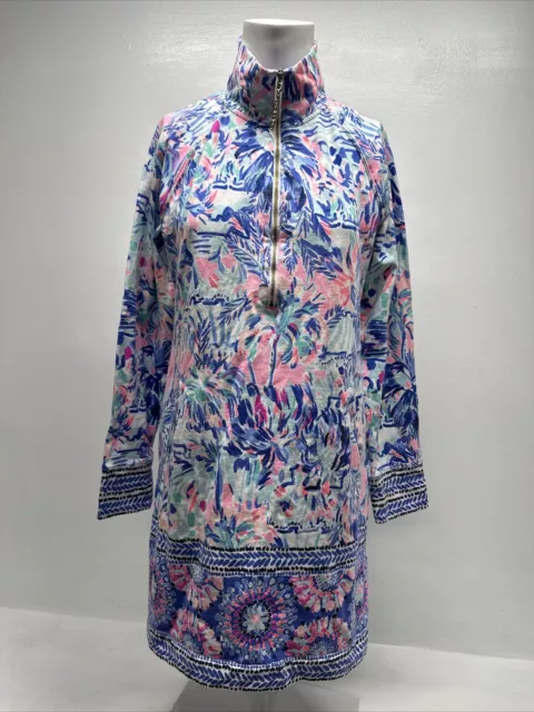 Lilly Pulitzer Skipper Popover Dress Cabana Cocktail Engineered UPF Size S Small