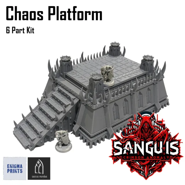 Chaos Plattform - 6-teiliges Kit - Wargaming Tischplatte Streugelände & Landschaft