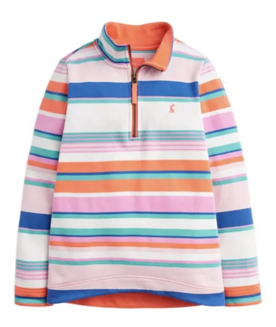 Joules Pink Stripe Fair sale Half-zip Sweatshirt Girls 11-12 Years