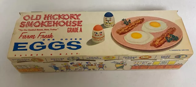 Vintage Old Hickory Smokehouse One Dozen Egg Carton  #13042