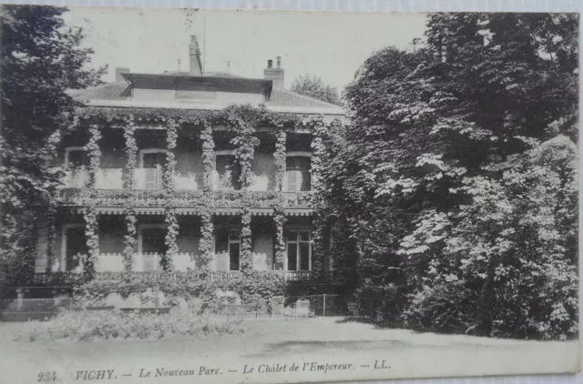 Vichy 03 CPA The New Park The Chalet Of the Emperor Good Condition 1908