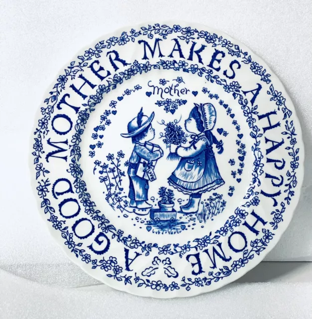 Norma Sherman Royal Crownford Staffordshire England Tribute to Mother Plate 9”