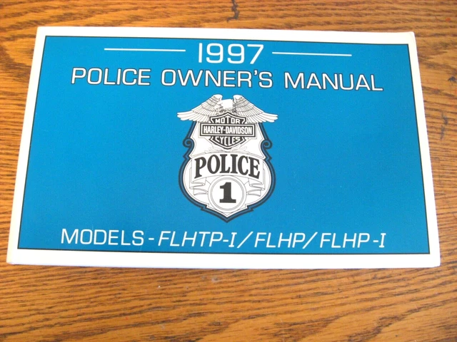 1997 Harley-Davidson Police Owner's Owners Manual FLHTP FLHP Electra Glide Xlnt