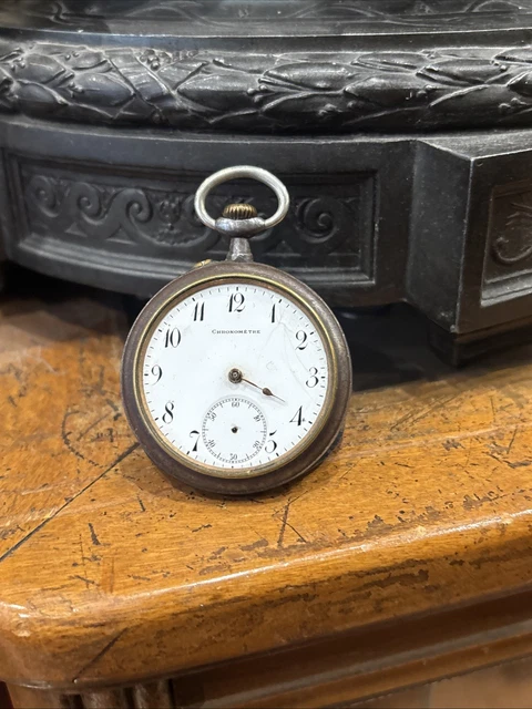 Montre Gousset Ancienne POUR PIÈCES - Balancier Cassé, Vendue Pour Réparation Ou Décoration