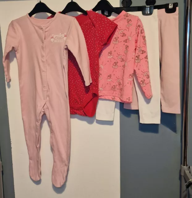 Baby Girls  Clothes Bundle Grade "B" Age 12-18 Months.Used.Mixed brands.