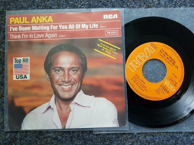 PAUL ANKA - I've been waiting for you all my life 7'' Single Germany