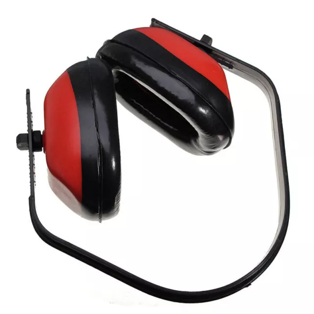 Ear Muff Muffler Noise Hearing Protector Red Adjustable Earmuffs Head Strap