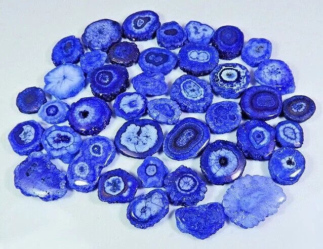 15 -35 mm Solar Druzy Agate Blue Dyed Mix Cabochon Loose Gemstone Wholesale Lot