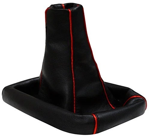 AERZETIX Cuffia Leva Cambio In Similpelle Rossa Per Auto - Solo Cambio Manuale, Senza Telaio - 3