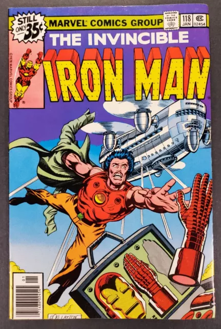 Invincible Iron Man #118 1st Appearance James Rhodes Marvel Comics 1978