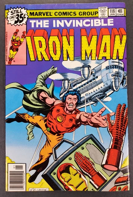 Invincible Iron Man #118 1st Appearance James Rhodes Marvel Comics 1978