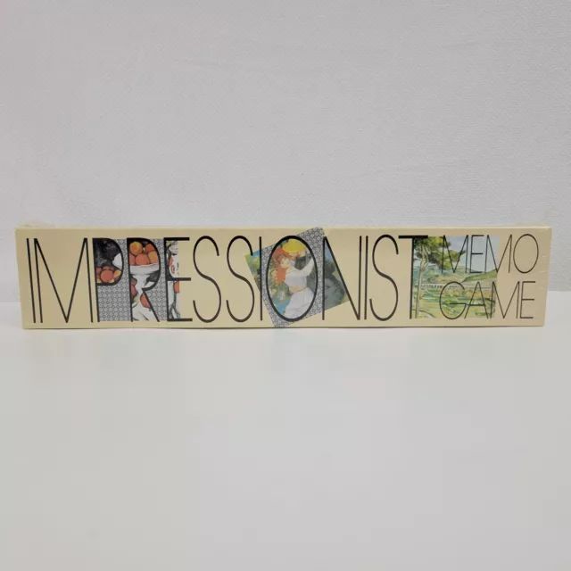 Impressionist Art Piatnik Art Memo Card Game, 1992 NEW / Sealed Vintage