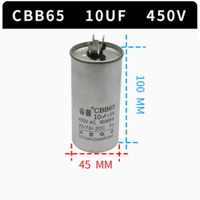 CBB65 STARTING CAPACITOR of air conditioning compressor 10UF starting