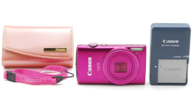 [Near Mint] Canon IXY 620F Pink 12.1MP Digital Camera w/Case Strap Japan #1236