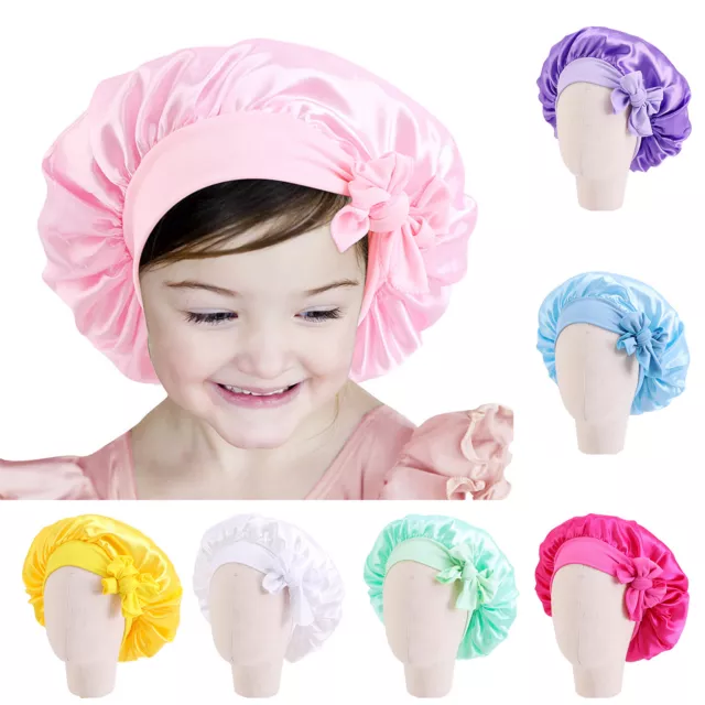 Kids Bath Hat Smooth Protect Shower Bonnet Hair Wrap Hat Elastic