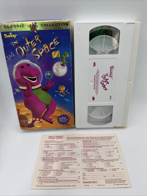 BARNEY IN OUTER Space VHS Tape 1998 Classic Collection Lyrik Studio ...