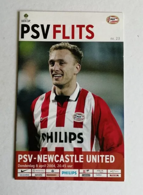 PSV Eindhoven v Newcastle United 2003-2004 UEFA Cup Programme