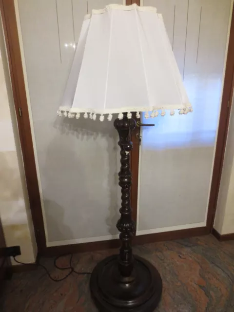piantana lampada da terra noce 800/900