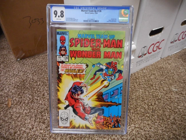 Marvel Team-Up 136 cgc 9.8 Spiderman Wonder Man WHITE pgs 1983 NM MINT TV show