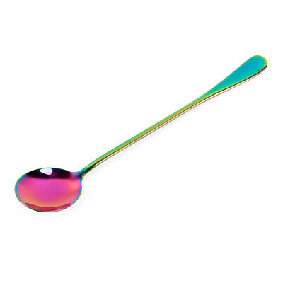 Rainbow Stainless Steel Unicorn Mermaid Long Handle Tea Spoon Kitchen Cutlery