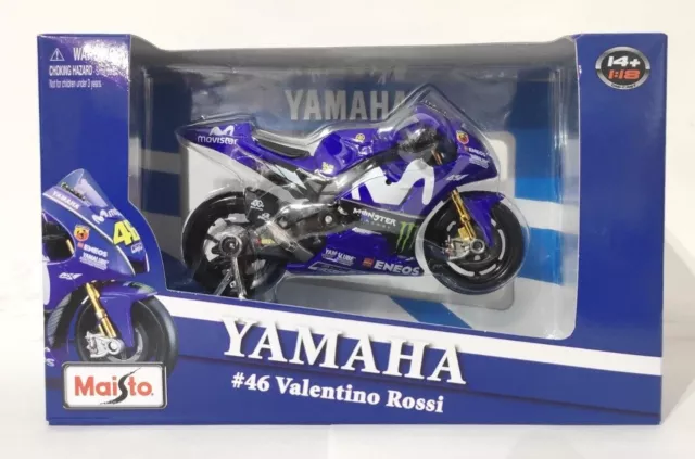 Maisto 1:18 Movie Star Valentino Rossi Yamaha Toy model Motorcycle motorbike