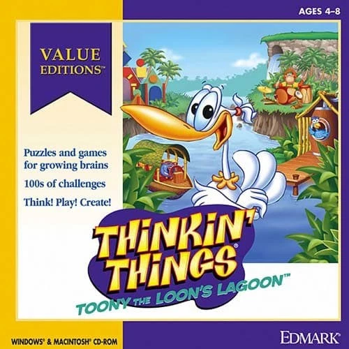 Thinkin Things Toony The Loons Lagoon Pc New Cd Rom In Paper Sleeve Win10 8 7 XP Thinkin Things Toony The Loons Lagoon Pc New Cd Rom In Paper Sleeve Win10 8 7 XP