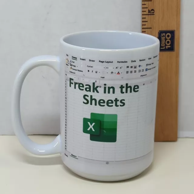 Excel Freak In The Sheets Coffee Mug Accountant Gift Software Novelty 3