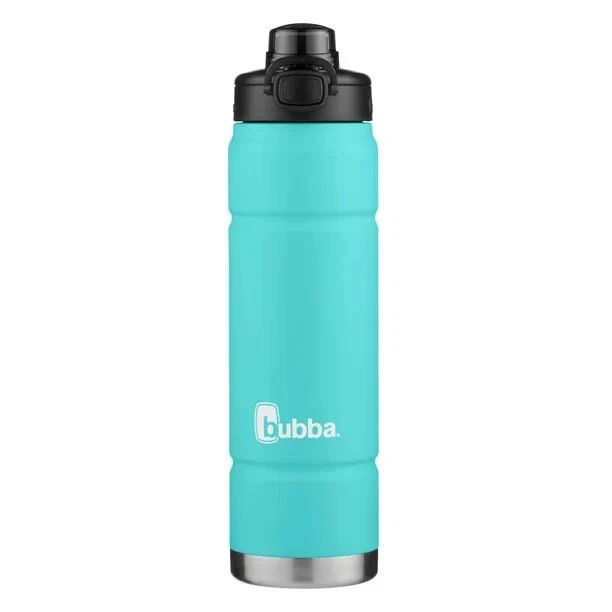 Bubba Trailblazer Stainless Steel Water Bottle Push Button Lid Rubberized Island