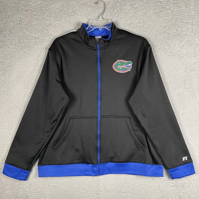 University Of Florida Gators Jacket Mens XL Black Full Zip Mock Neck Pockets