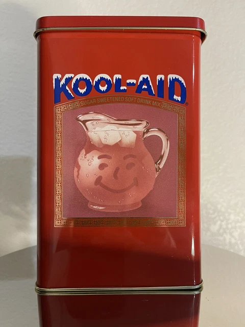 Vintage Kool-Aid Metal Tin Container Canister