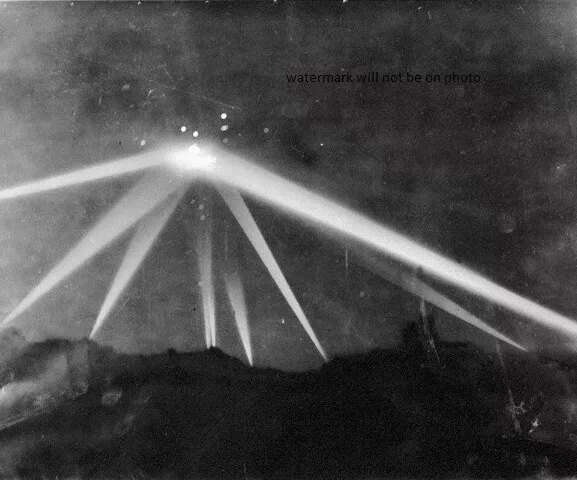 The Battle of Los Angeles Great LA Air-raid UFO sighting 8"x 10" WWII WW2 Photo