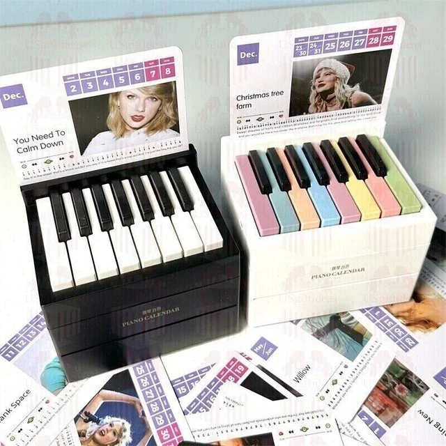 TAYLOR SWIFT PIANO Calendar 2024 Music Sheets & Toy Piano Perfect for