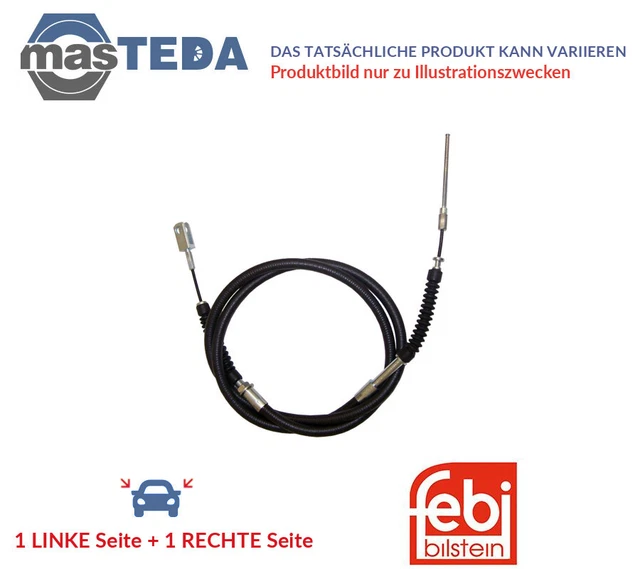 48302 Handbremsseil Bremsseil Hinten Febi Bilstein 2Pcs Für Skoda Citigo 1L