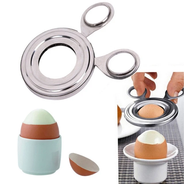 Ouvre-œufs En Acier Inoxydable JOYLIVECY - Argent - Neuf - Pour œufs Durs Et Crus