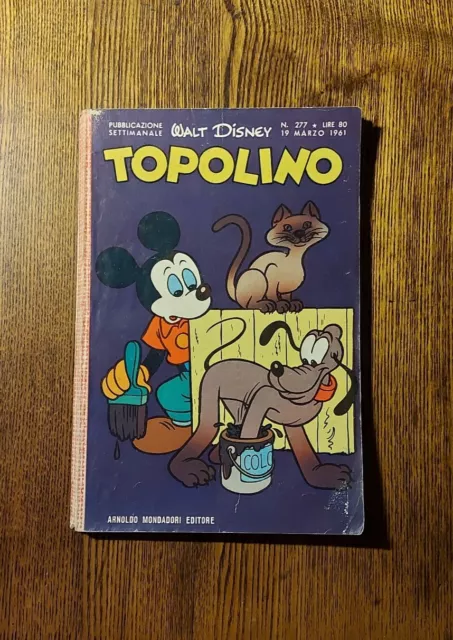 Topolino Libretto n 277 1961 Mondadori ottimo con bollino giochi non svolti