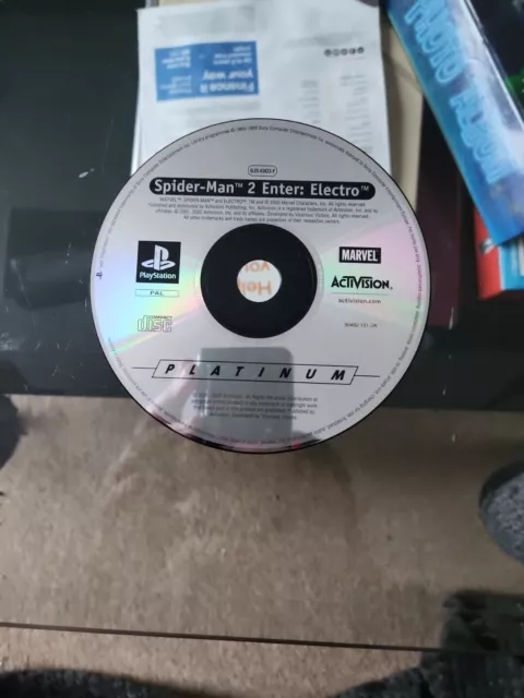Spider-Man 2 Enter Electro - Ps1 Platinum Game Disc Only Uk Pal Playstation 1