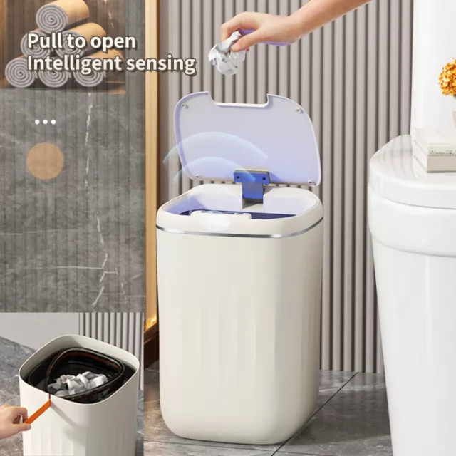 20-24L Smart Sensor Trash Can Bathroom Electronic Garbage Bucket Automatic