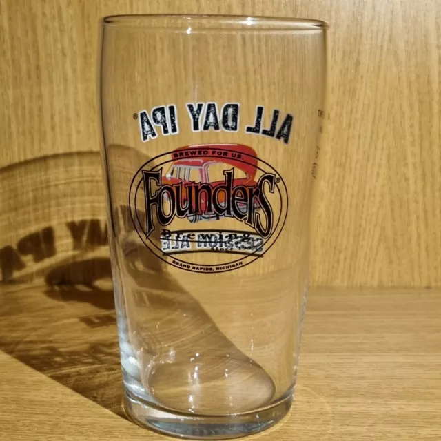 Founders All Day IPA pint beer glass 3