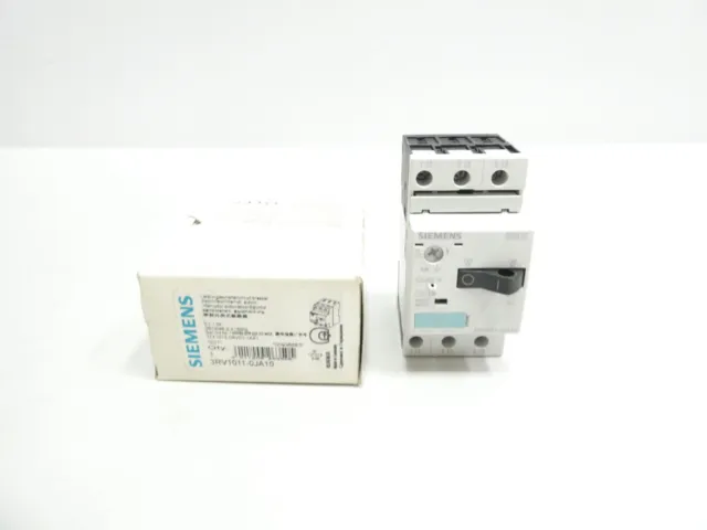 Siemens 3RV1011-0JA10 Sirius Motor Protection Switch 0.7-1a Amp 1/2hp