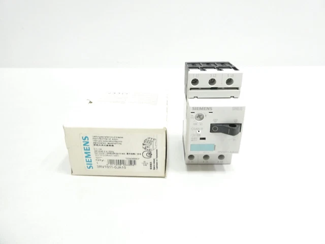 Siemens 3RV1011-0JA10 Sirius Motor Protection Switch 0.7-1a Amp 1/2hp